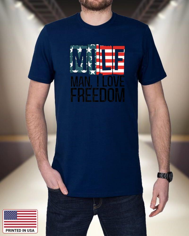 American Flag MILF Man I Love Freedom 4th Of July Patriotic Premium mlYvN