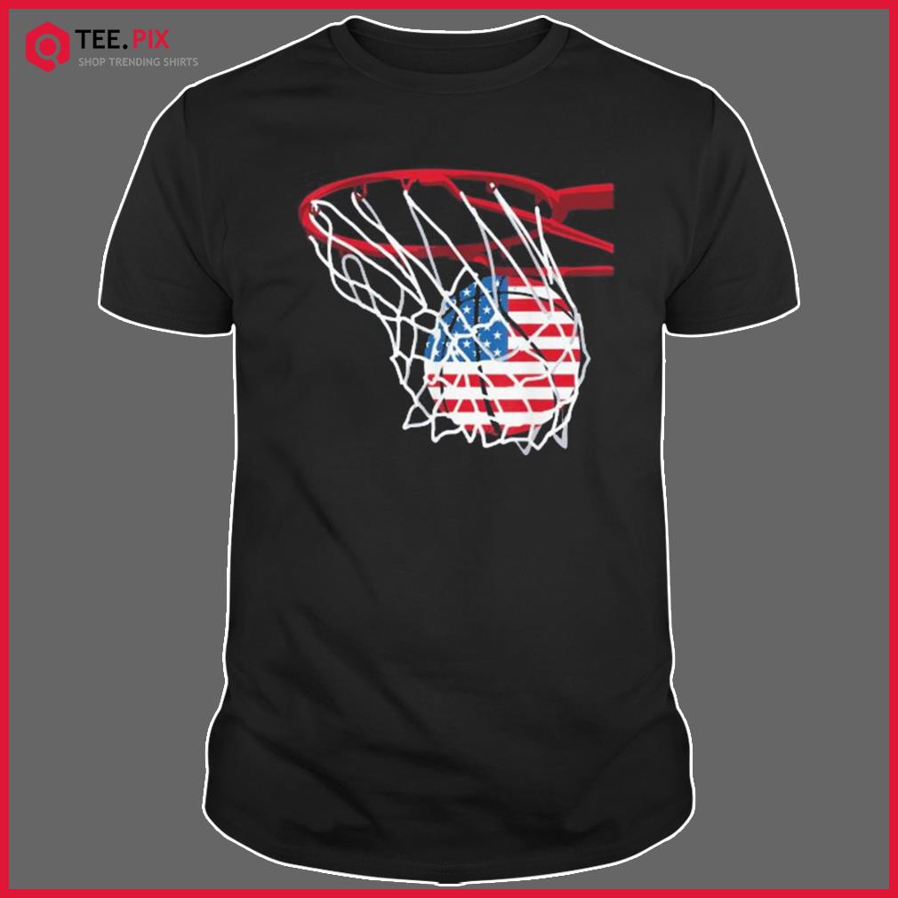 American Patriotic Basketball 4th Of July US Flag Shirt