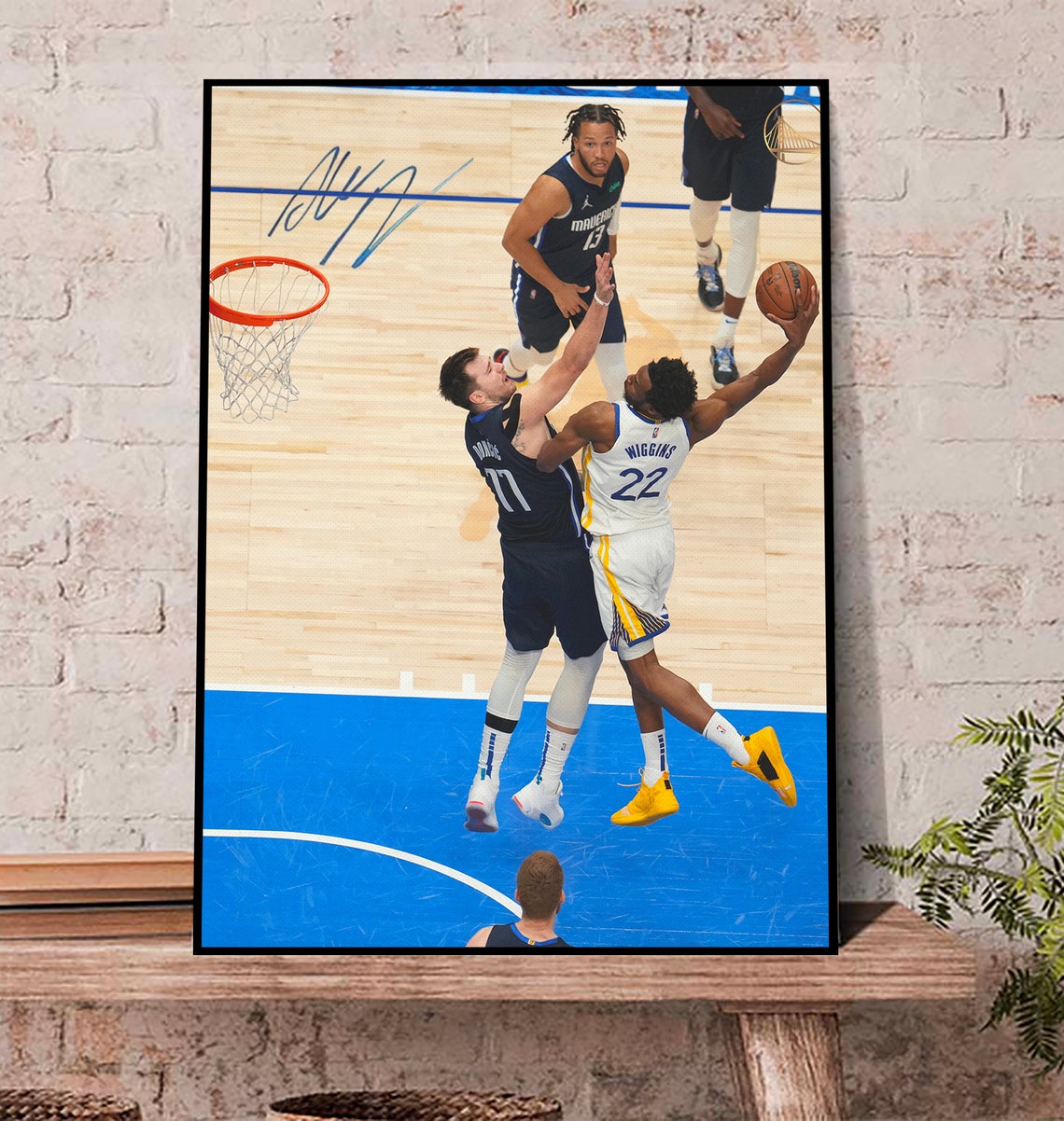 Andrew Wiggins signature Dunk 2022 Poster, Andrew Wiggins Slam Dunk Poster Warriors Basketball Poster Fan 