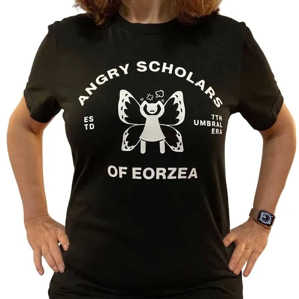 Angry Scholars of Eorzea T Shirt Unisex Adult Large Outlet Store Item