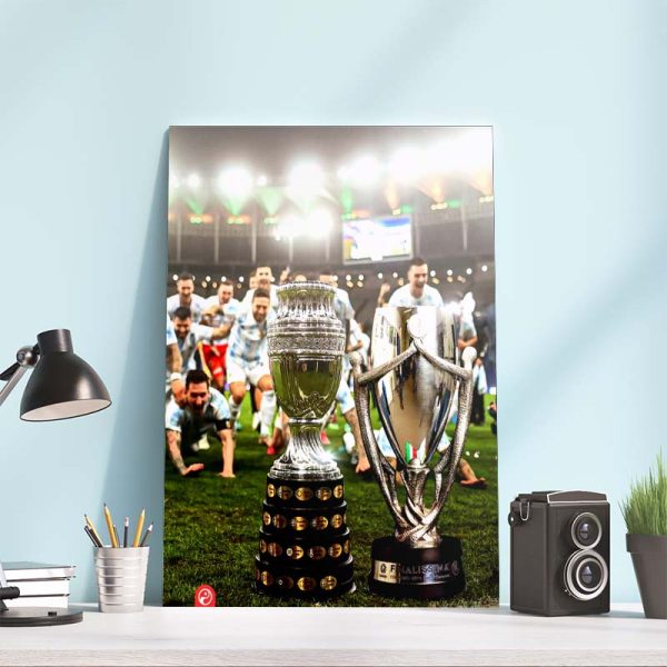 Argentina Win The Finalissima And Copa America Home Decor Poster Canvas