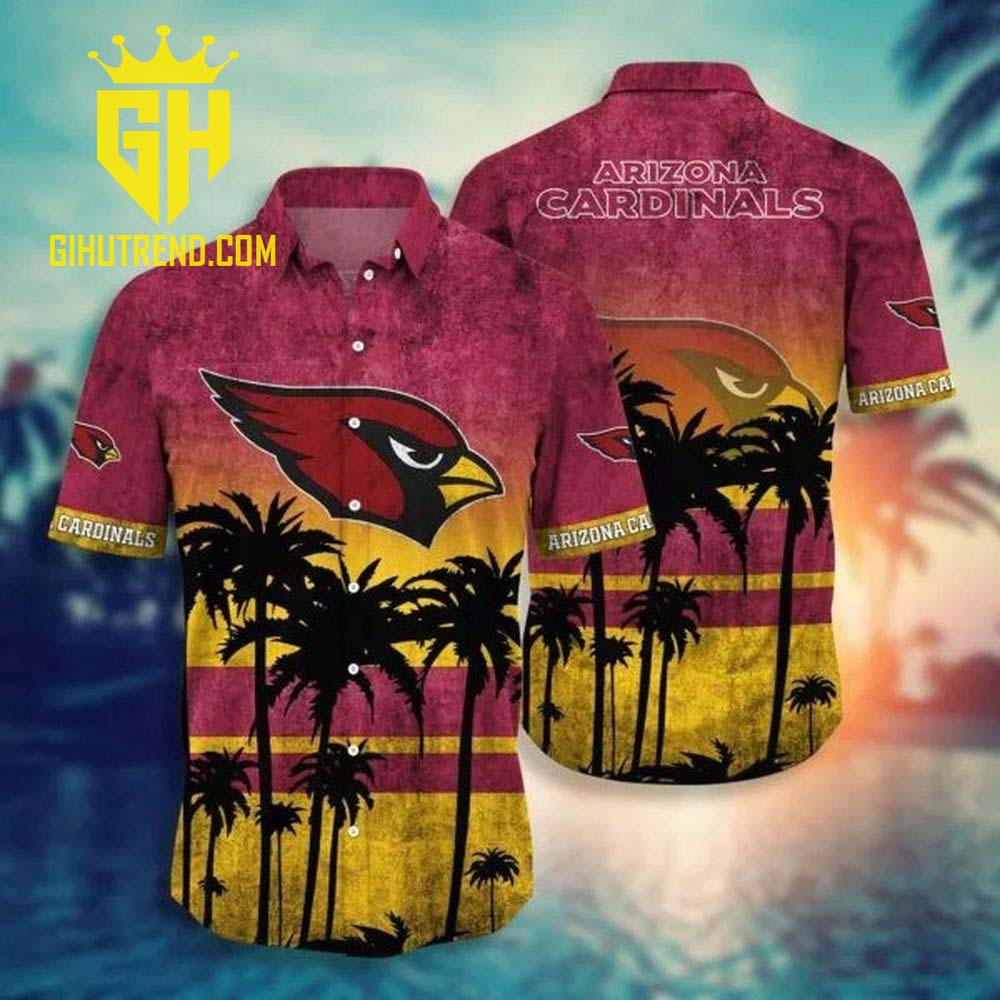 Arizona Cardinals Style Retro Sunset NFL Hawaiian Shirt