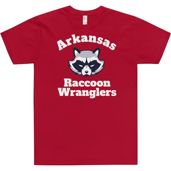 Arkansas Baseball Tshirt Raccoon Wrangler