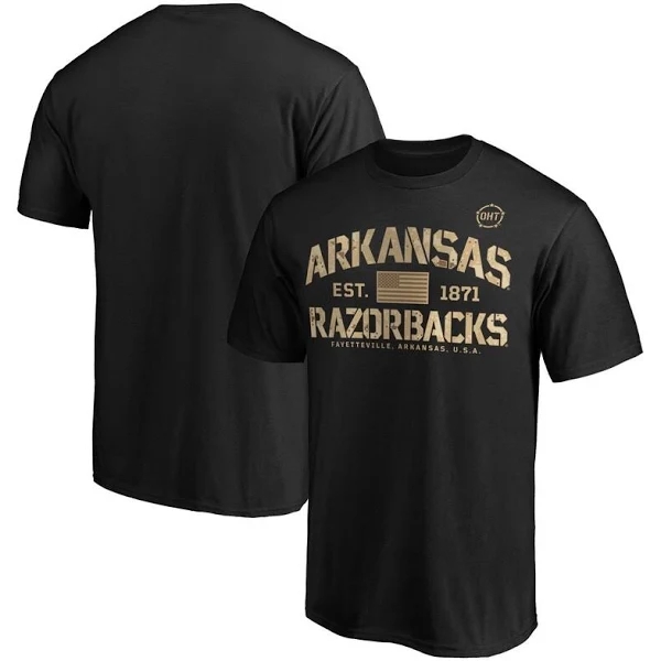 Arkansas Razorbacks Fanatics Branded Primary Logo T Shirt Black