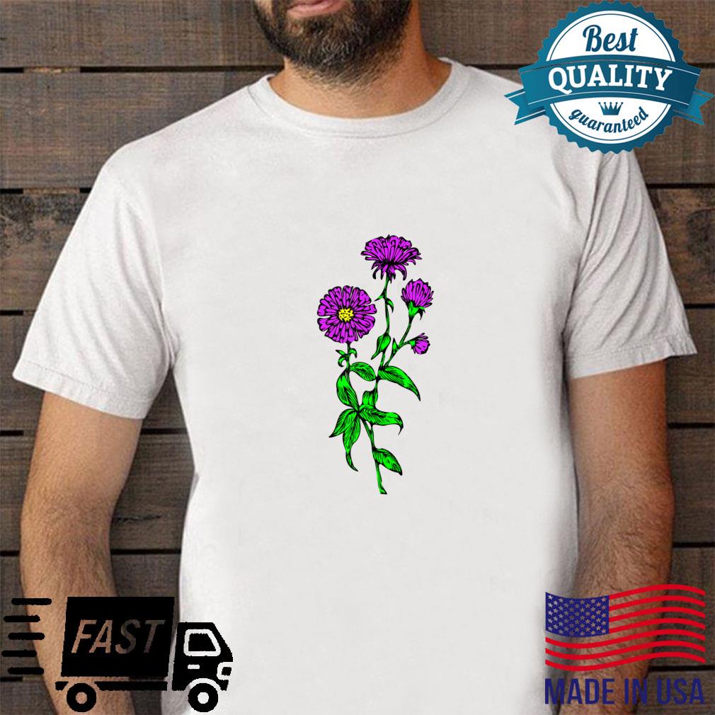 Aster Purple Flower Shirt