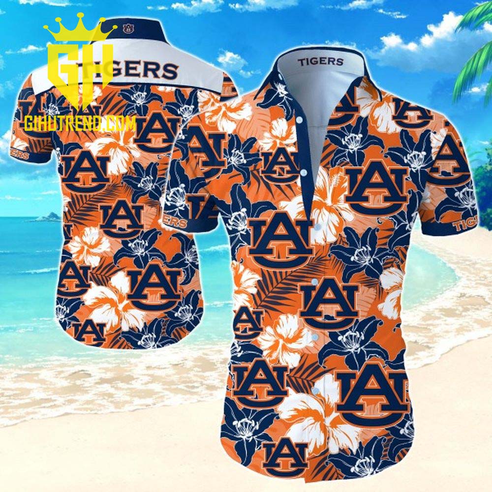 Auburn Tigers Logo NBA Hawaiian Shirt