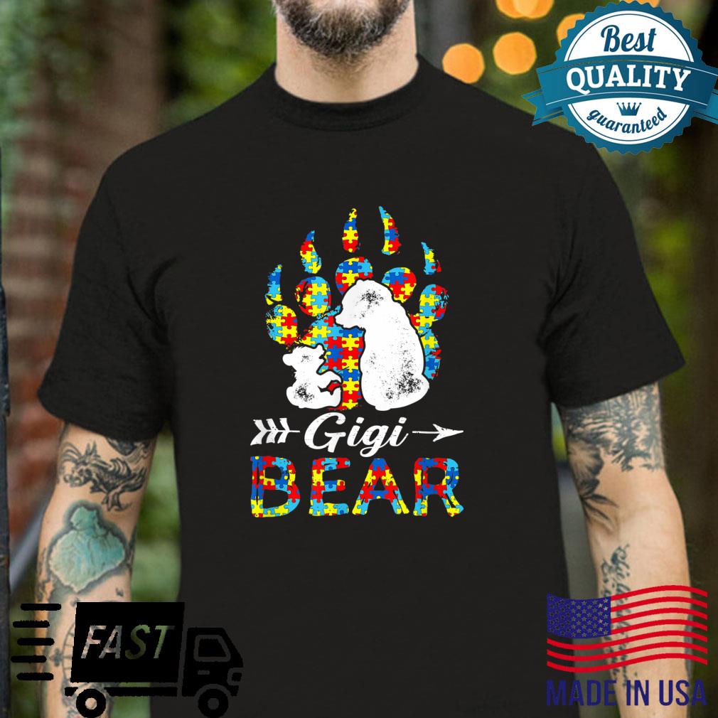 Autism Awareness Gigi Bear Support Autistic Shirt