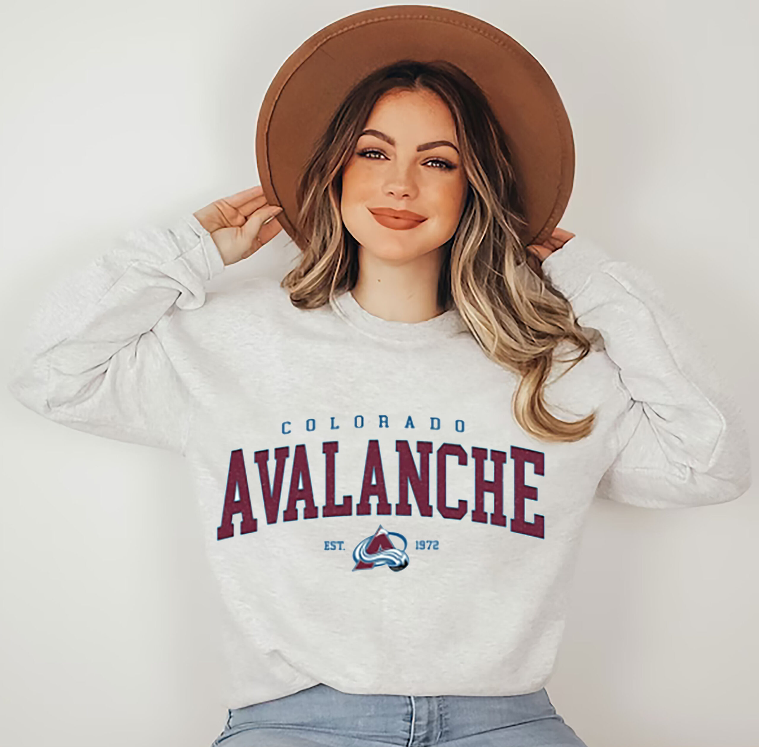 Avalanche Vintage NHL Colorado Logo Sweatshirt