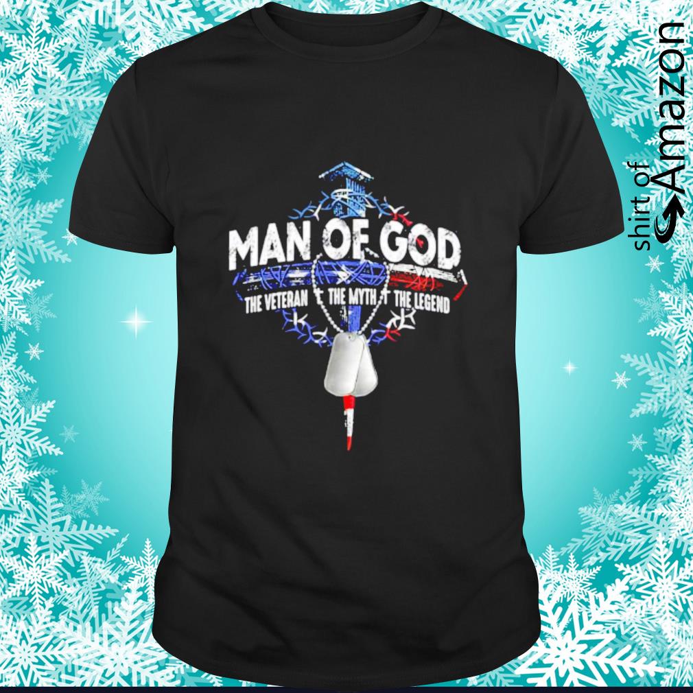 Awesome man of God the veteran the myth the legend standard t-shirt