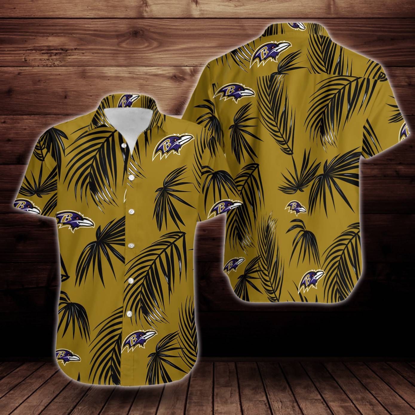 Baltimore Ravens Flower Short Sleeve Hawaiian Shirt Big And Tall Hawaiian Shirts
