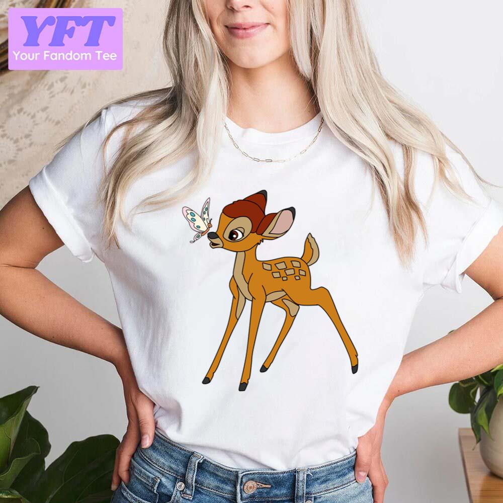 Bambi Disney Cartoon Design Unisex T-Shirt