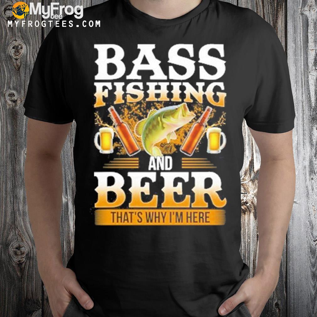 Bass fishing and beer shirt