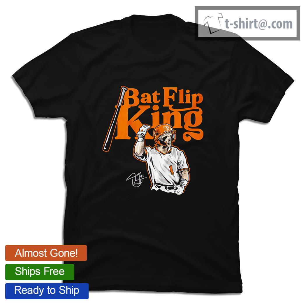 Bat Flip King baseball signature shirt