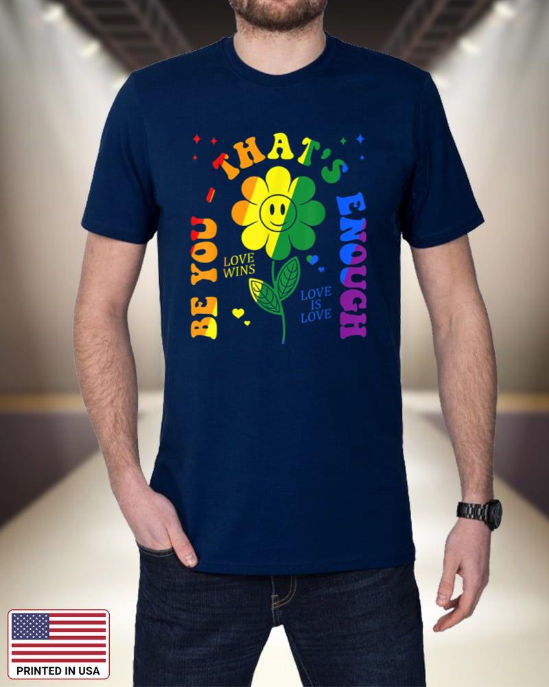 Be You Pride lgbtq gay lgbt ally rainbow flag retro vintage qibaJ