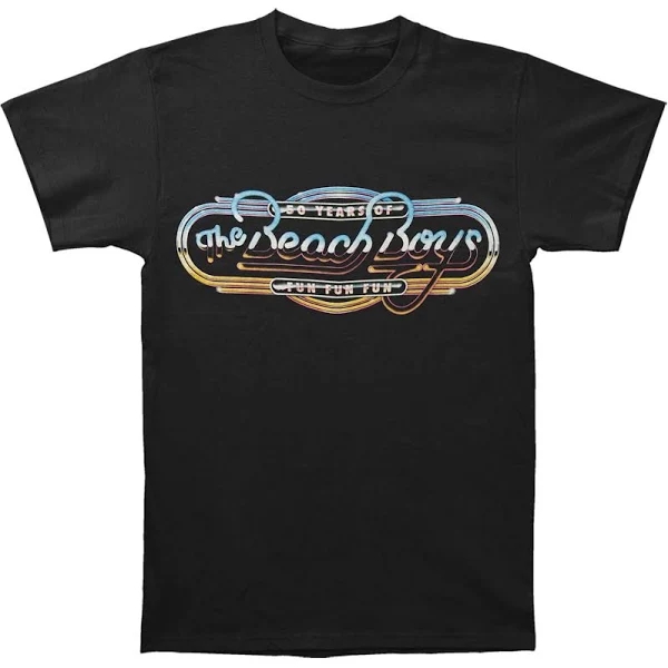 Beach Boys Men s 50 Years of Fun 2014 Tour T Shirt Black Size Small