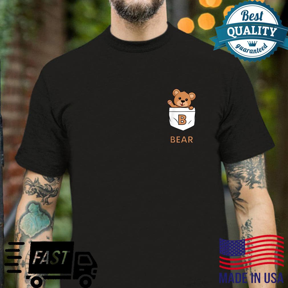 Bear pocket animal design Shirt