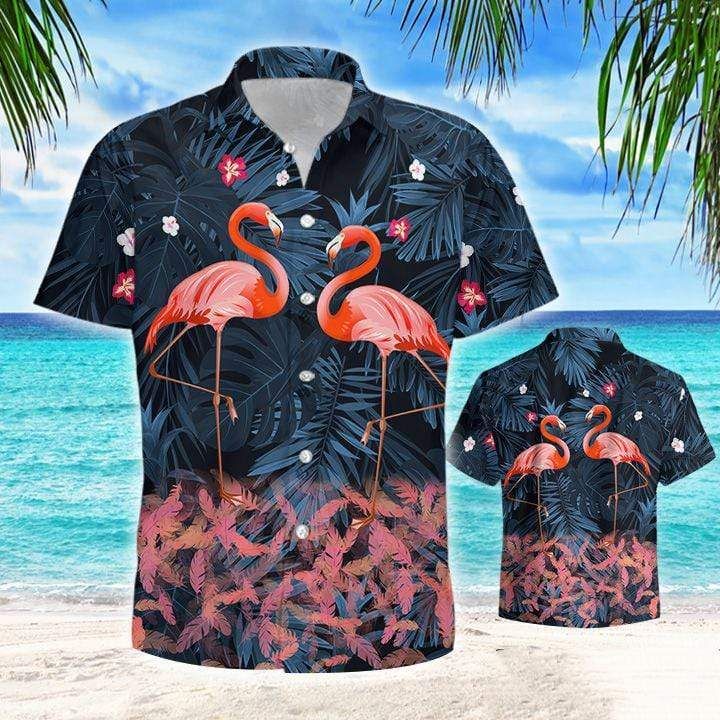 Beautiful Flamingo Tropical Aloha Hawaiian Shirts