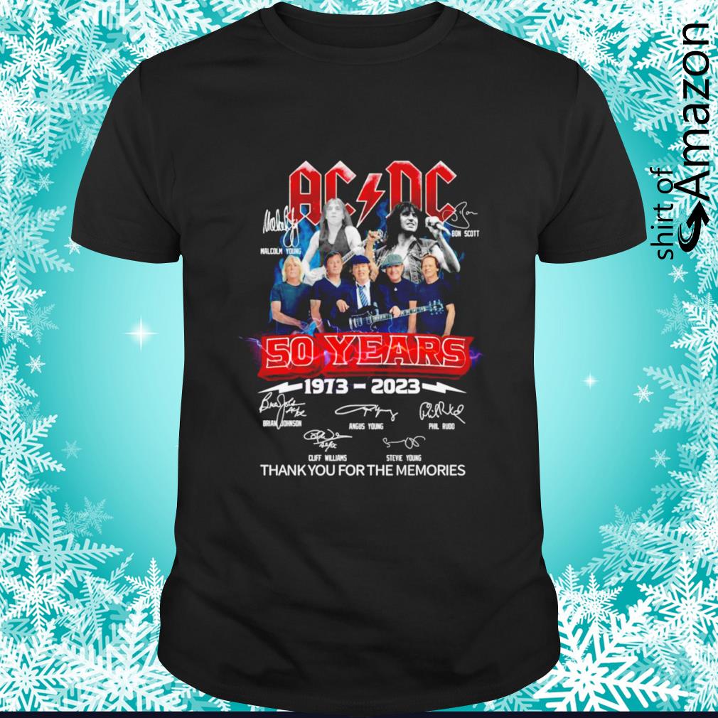 Best ADCD Band 50 Years 1973-2023 thank you for the memories signature shirt