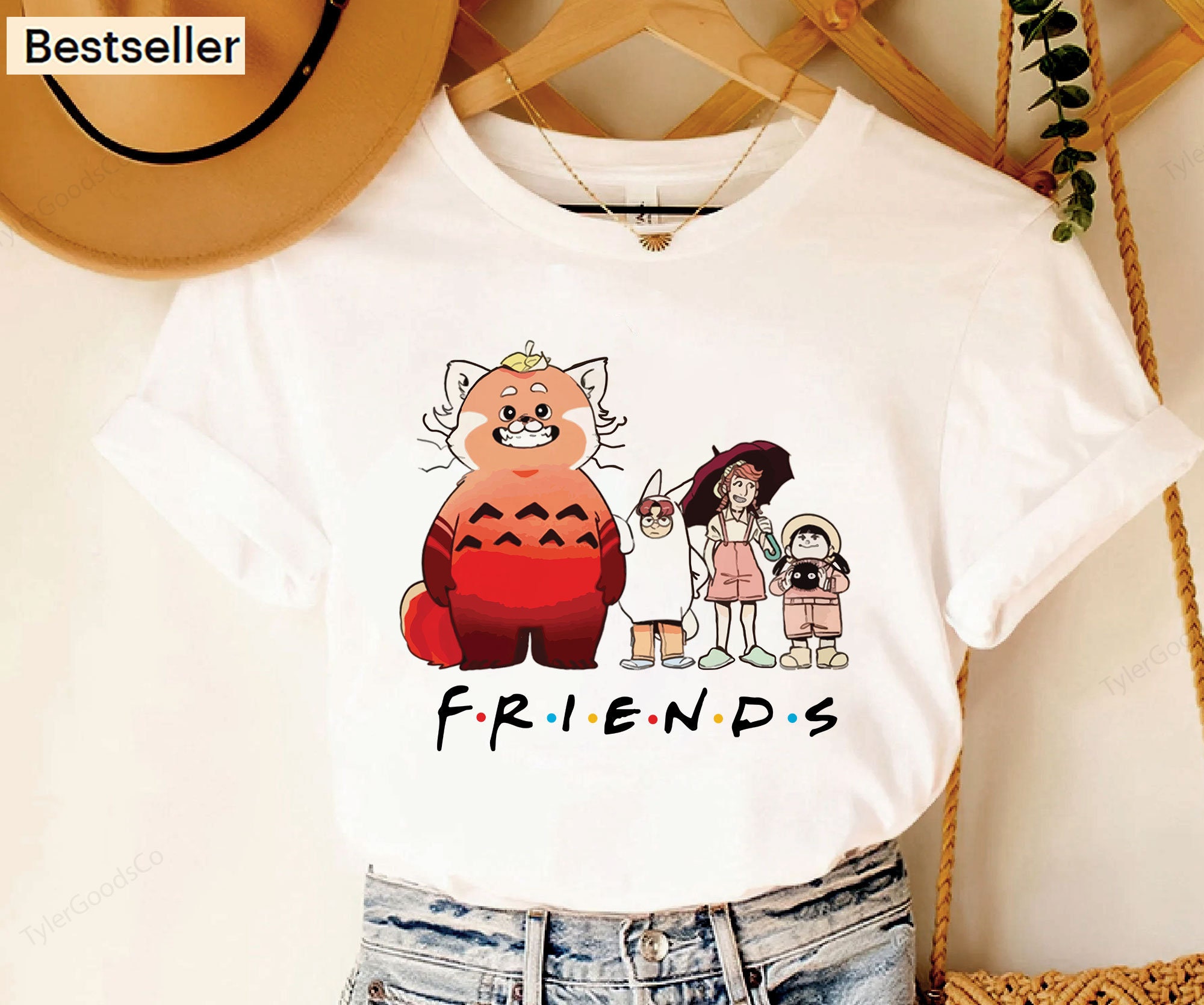 Best Friends Forever From Turning Red Mei Lee Panda Shirt