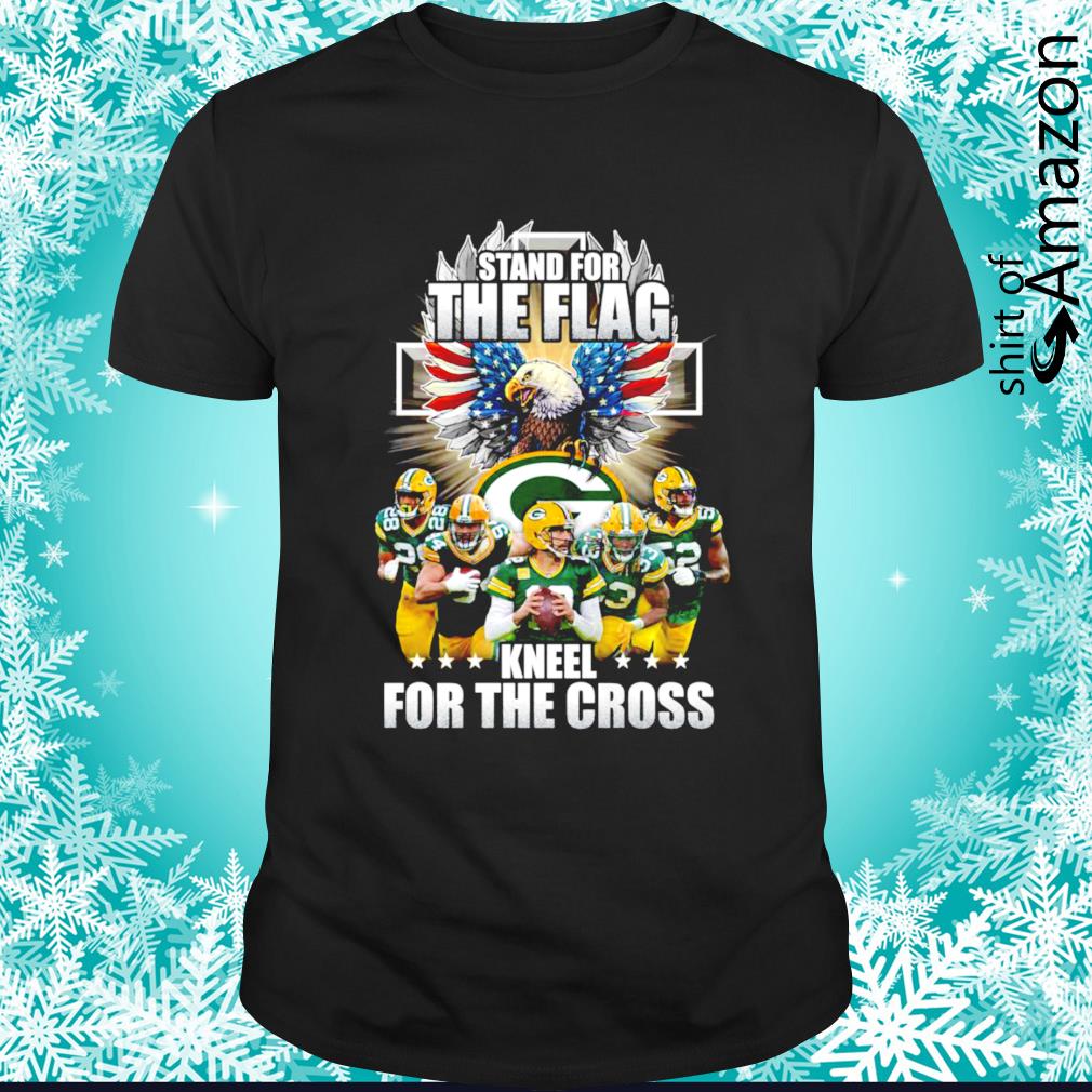 Best Green Bay Packers Stand for the flag kneel for the cross t-shirt