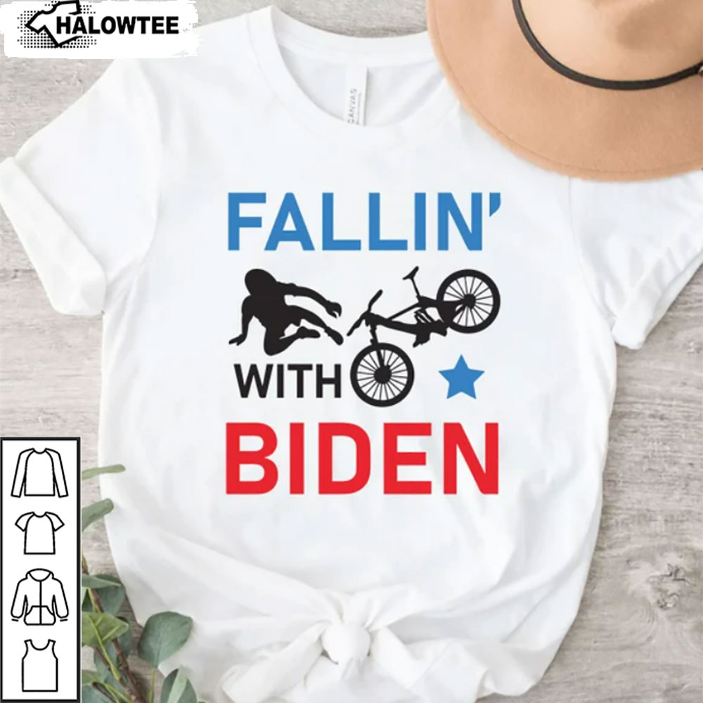 Biden Falling Off Bicycle Shirt,Biden Bike Shirt, Biden Falls Off His Bicycle Shirt, Running The Country Is Like Riding A Bike