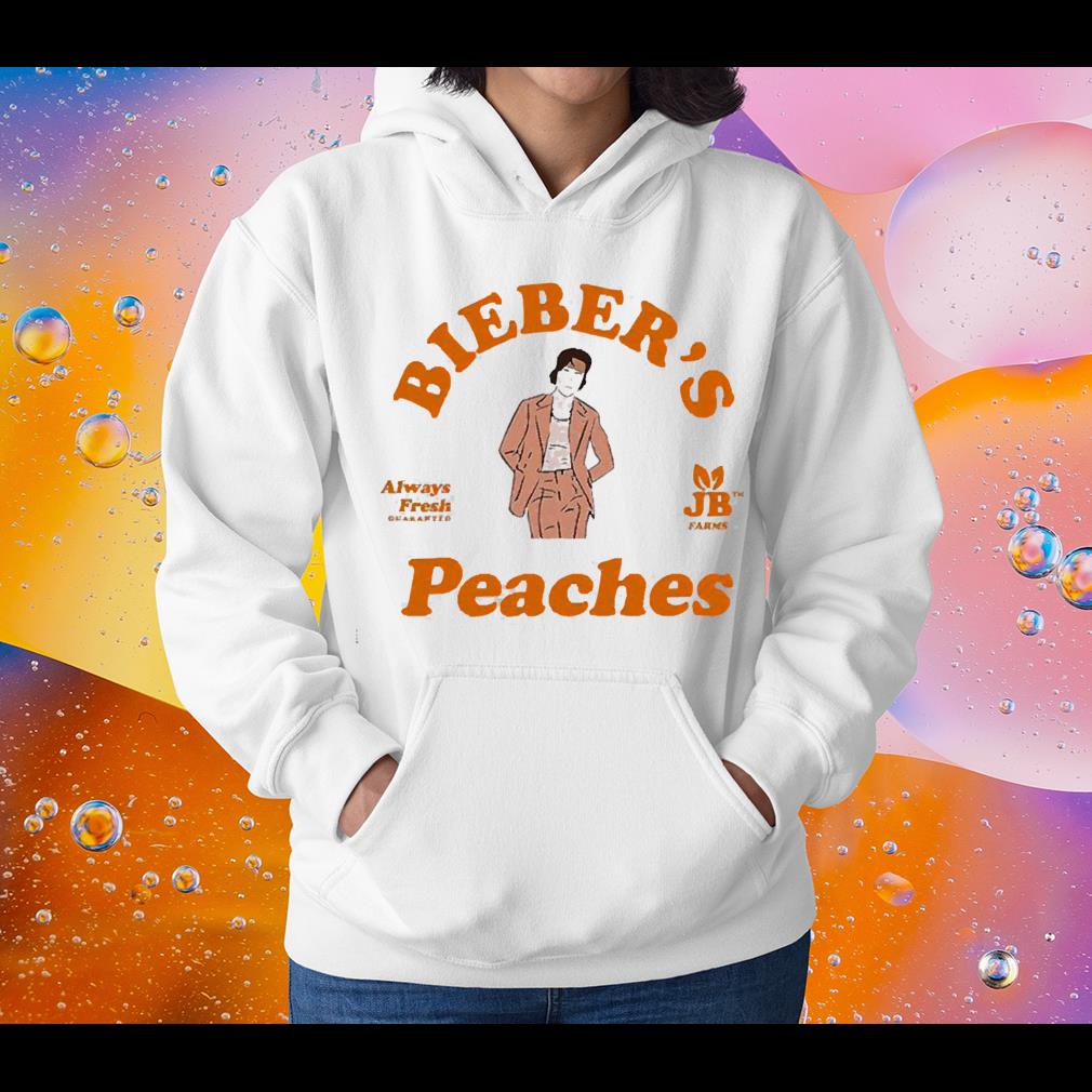 Bieber’s Peaches JB shirt