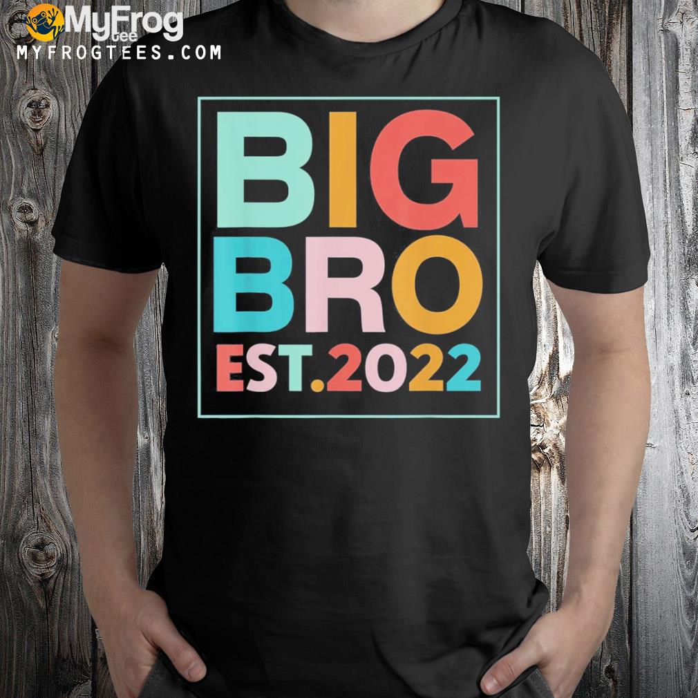 Big bro est. 2022 promoted to brother 2022 father’s day shirt