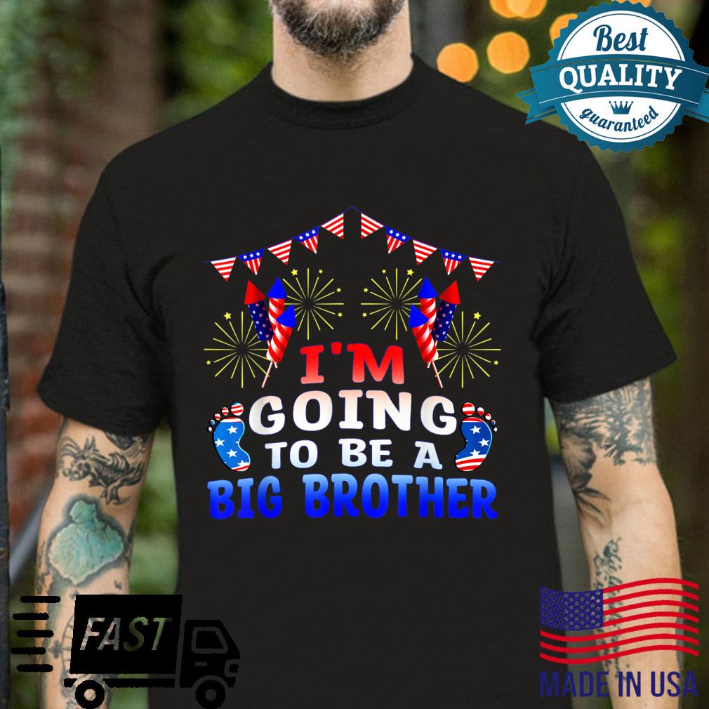 Big Brother 4th of July Firework Pregnancy Announcement Shirt