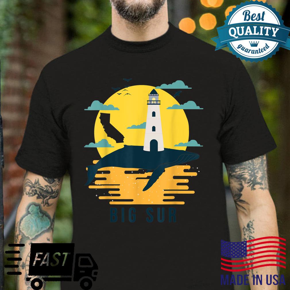 Big Sur California Lighthouse Sunset Nautical Souvenir Shirt