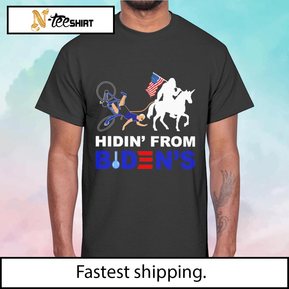 Bigfoot Hidin’ From Biden funny shirt