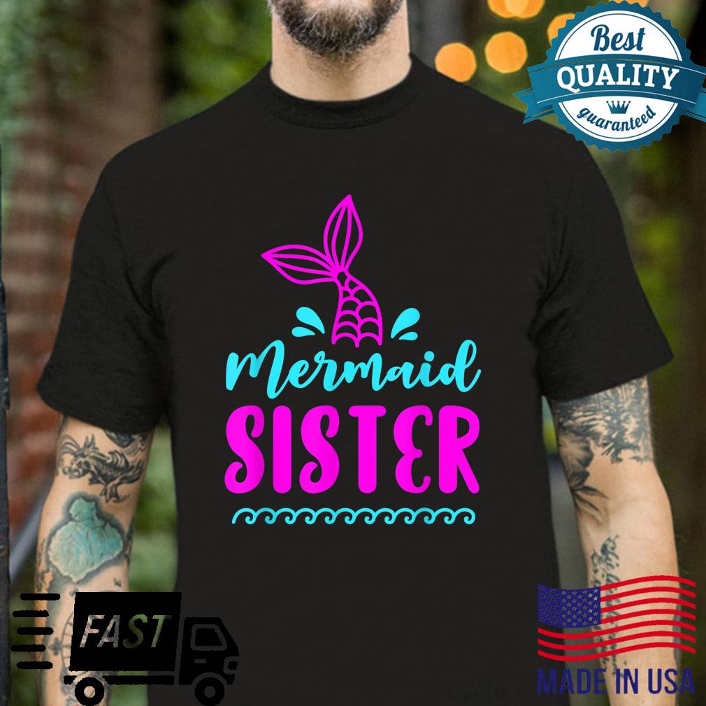 Birthday Mermaid Sister Matching Family for girls Shirt