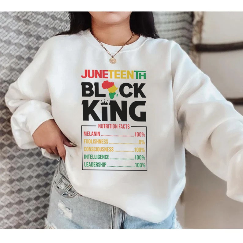 Black King Nutritional Facts African American T Shirt