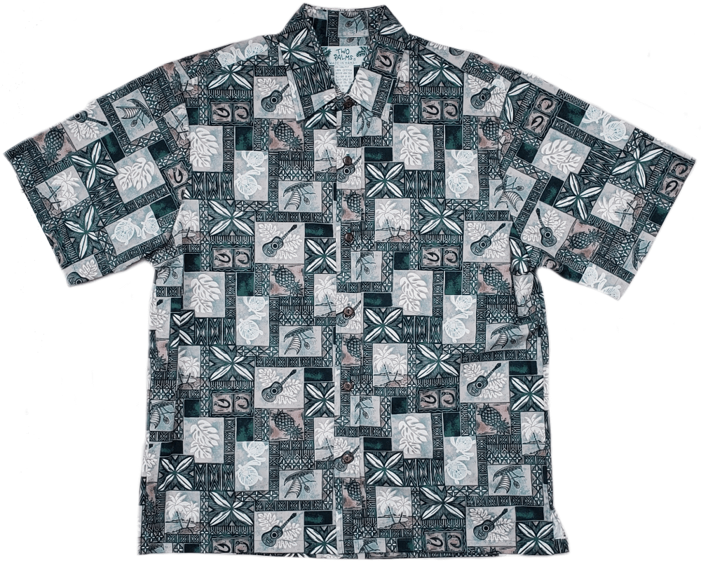 Block Hawaii Button Up Hawaiian Shirt