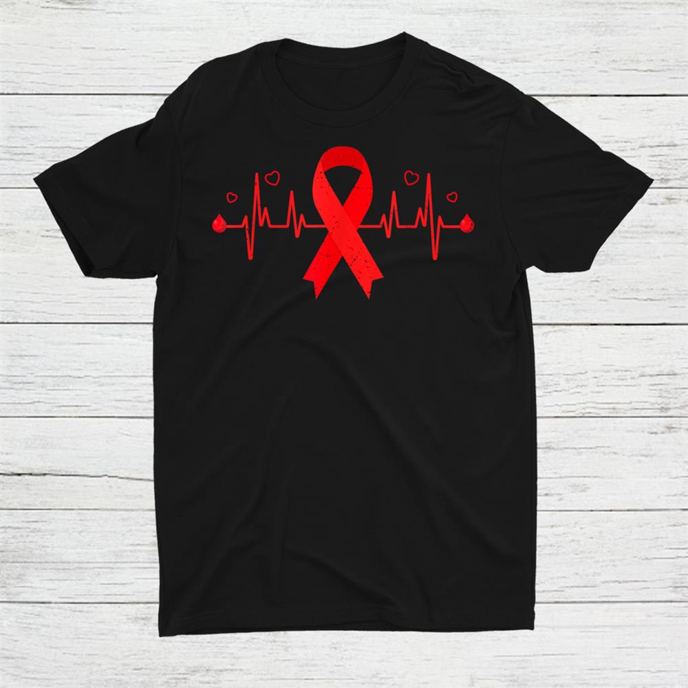 Blood Clot Ribbon Pulmonary Embolism Survivor Pe Supporter Shirt