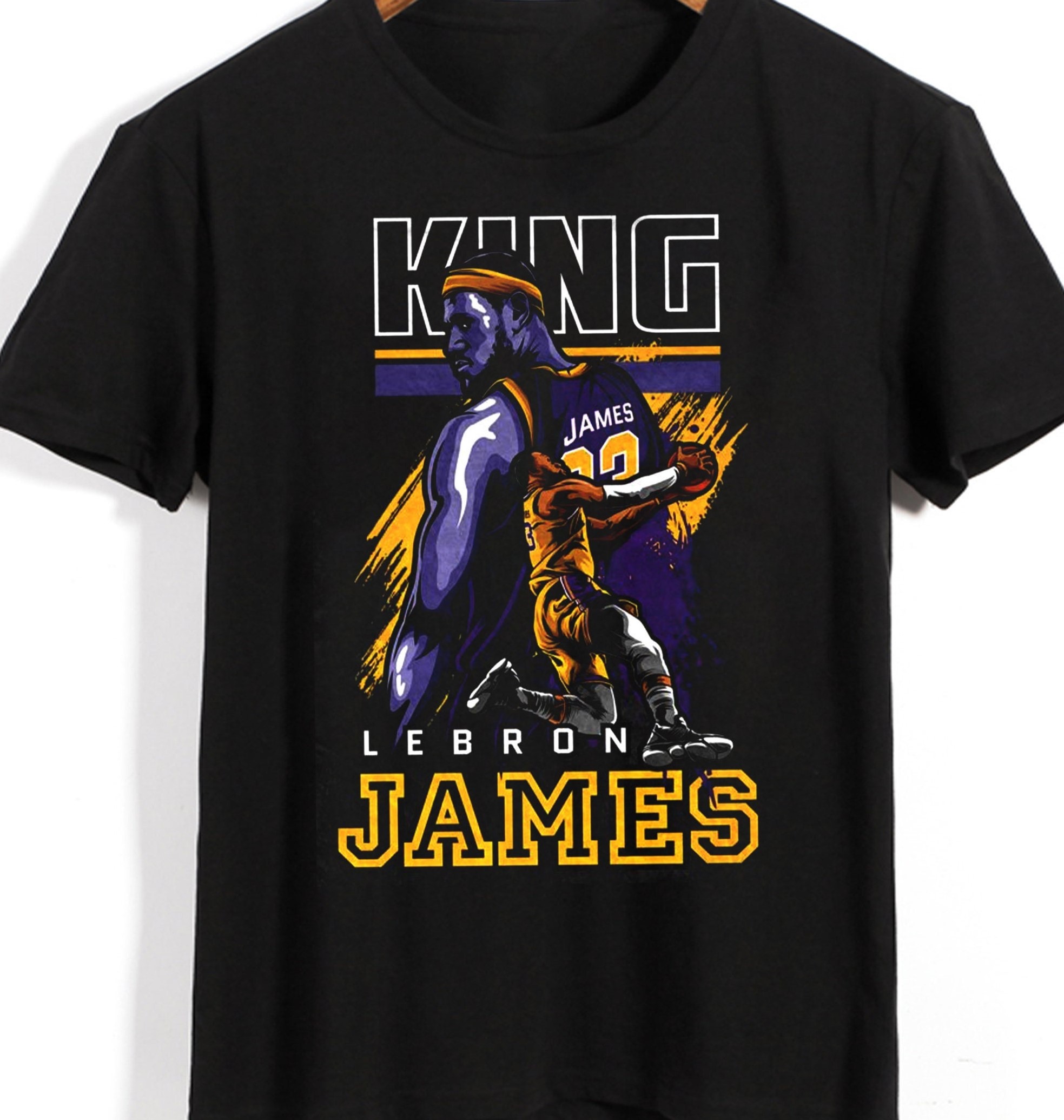 Blue Art King Lebron James Los Angeles Lakers Unisex T-Shirt