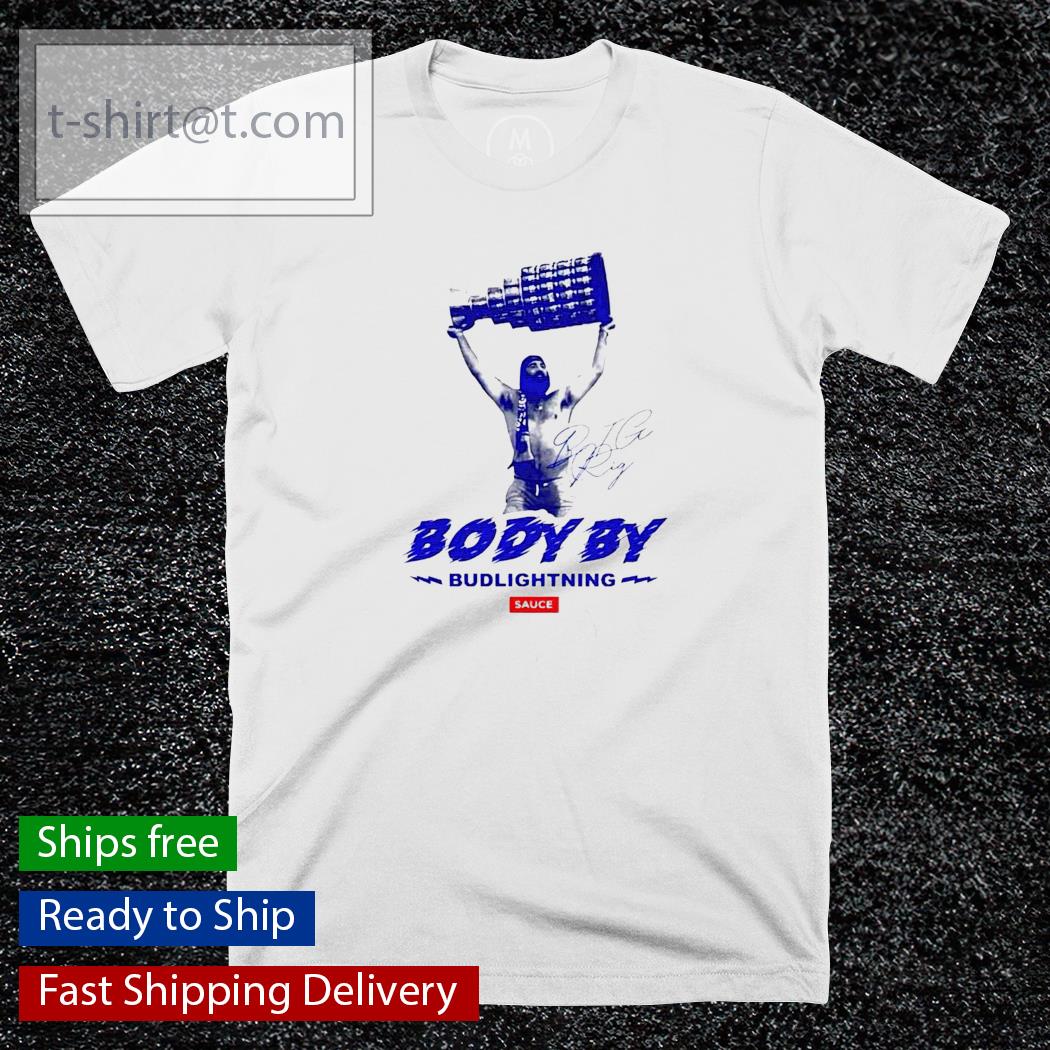 Body by Bud Lightning sauce shirt