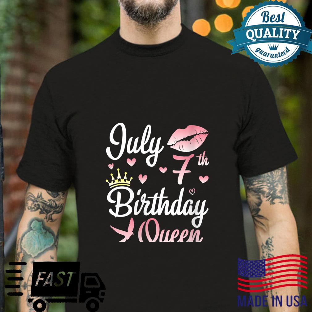 Born On July 7th Happy Birthday To Me You Queen Nana Mommy Shirt