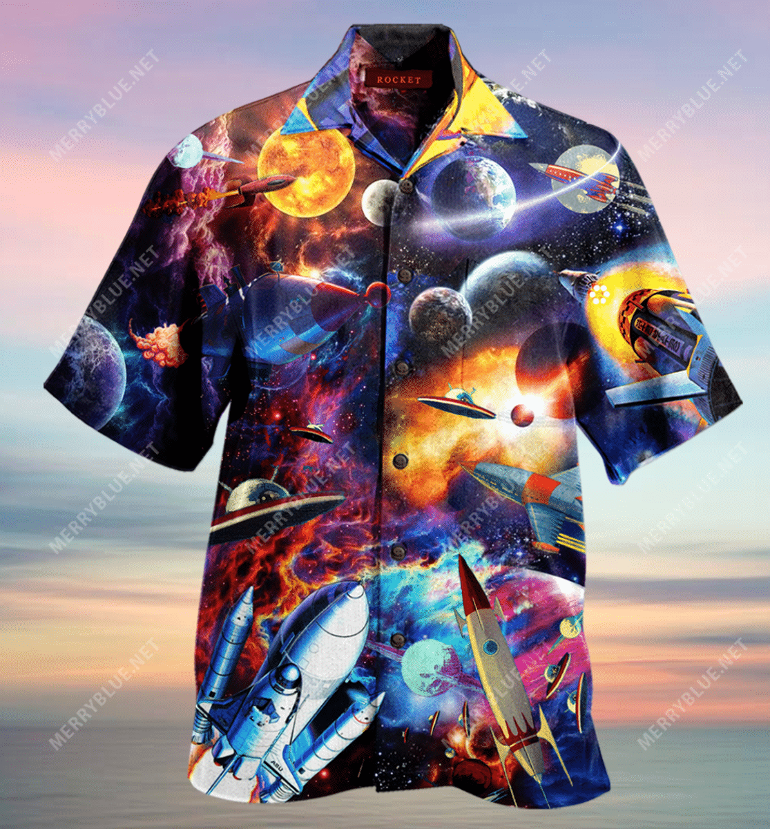 Born To Be A Rocket Unisex Hawaiian Shirt