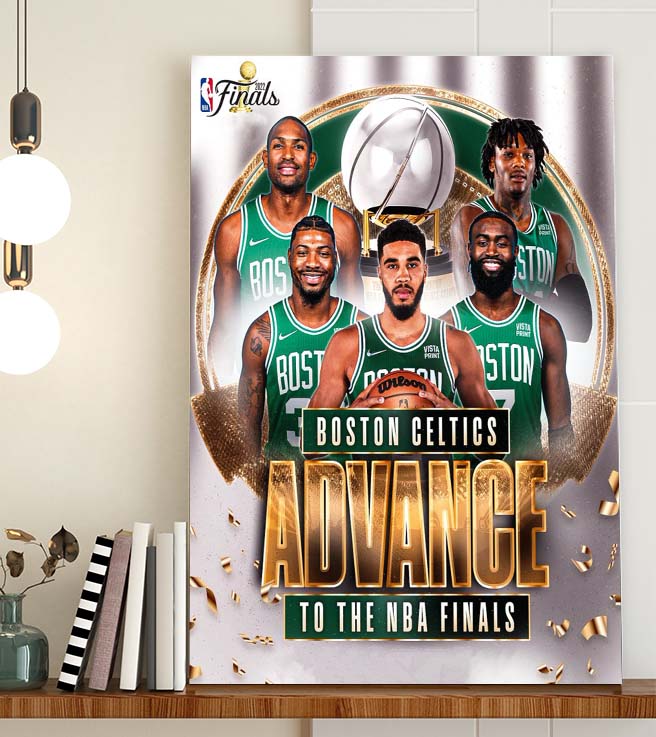 Boston Celtics Eastern Conference Finals Champions NBA Finals Home Decor Poster Canvas