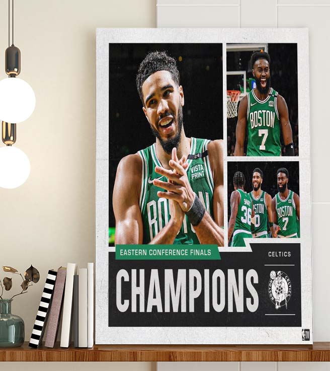 Boston Celtics Eastern Conference Finals Champions Poster Canvas