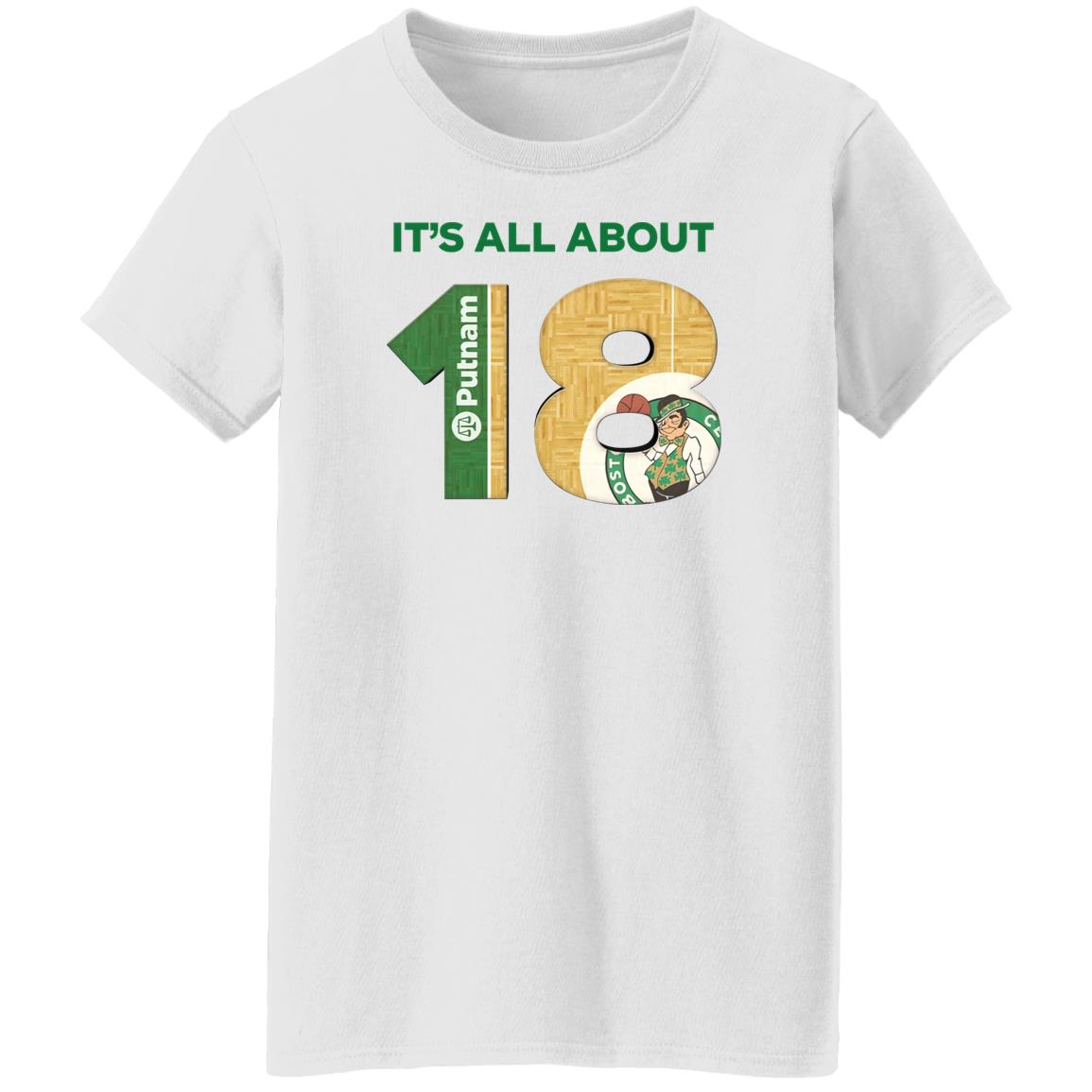 Boston Celtics It’s All About 18 Shirt Putnam Investments