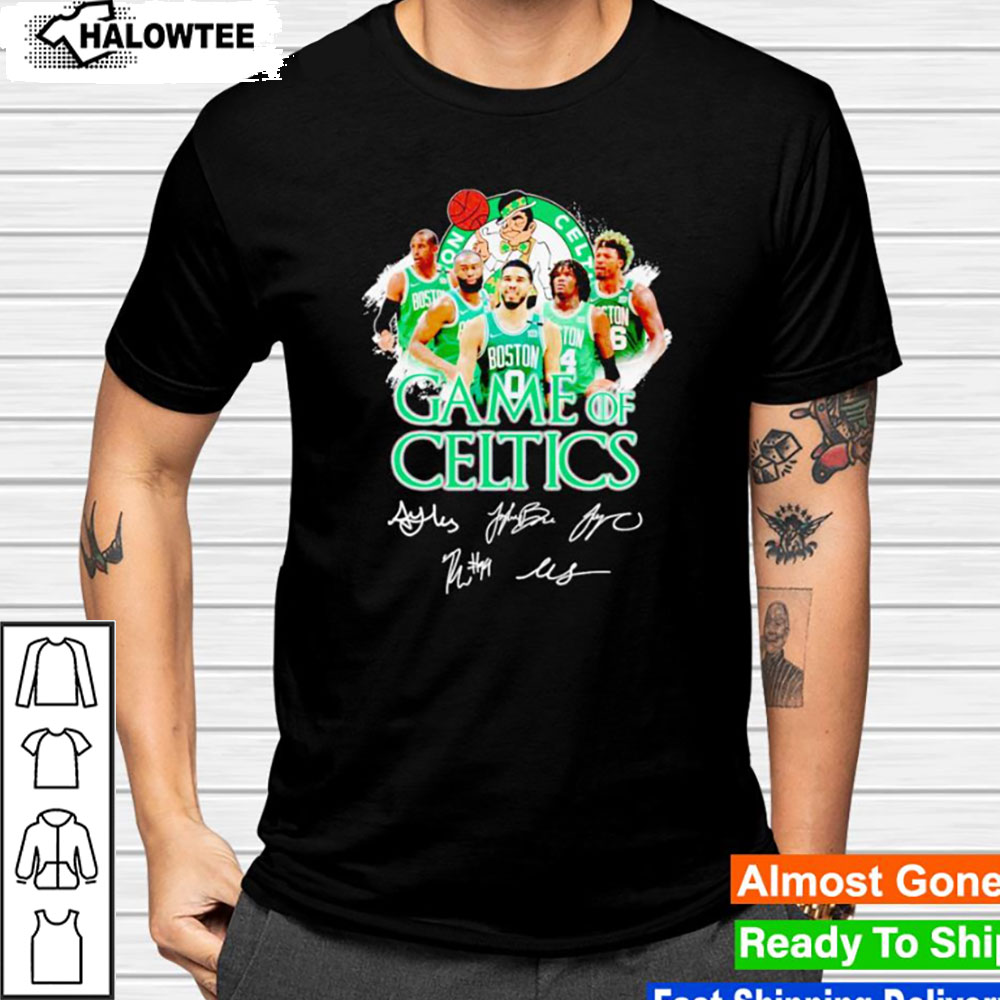 Boston Celtics NBA Game Of Celtics Signatures NBA Boston Celtics Shirt For Men Women Gift For Boston Celtics Fans