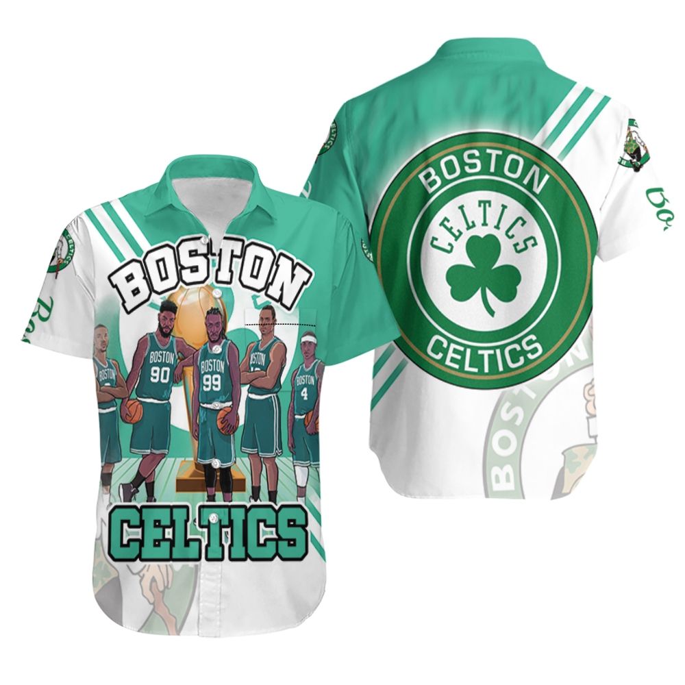 Boston Celtics World Champions Artwork Hawaiian Shirt