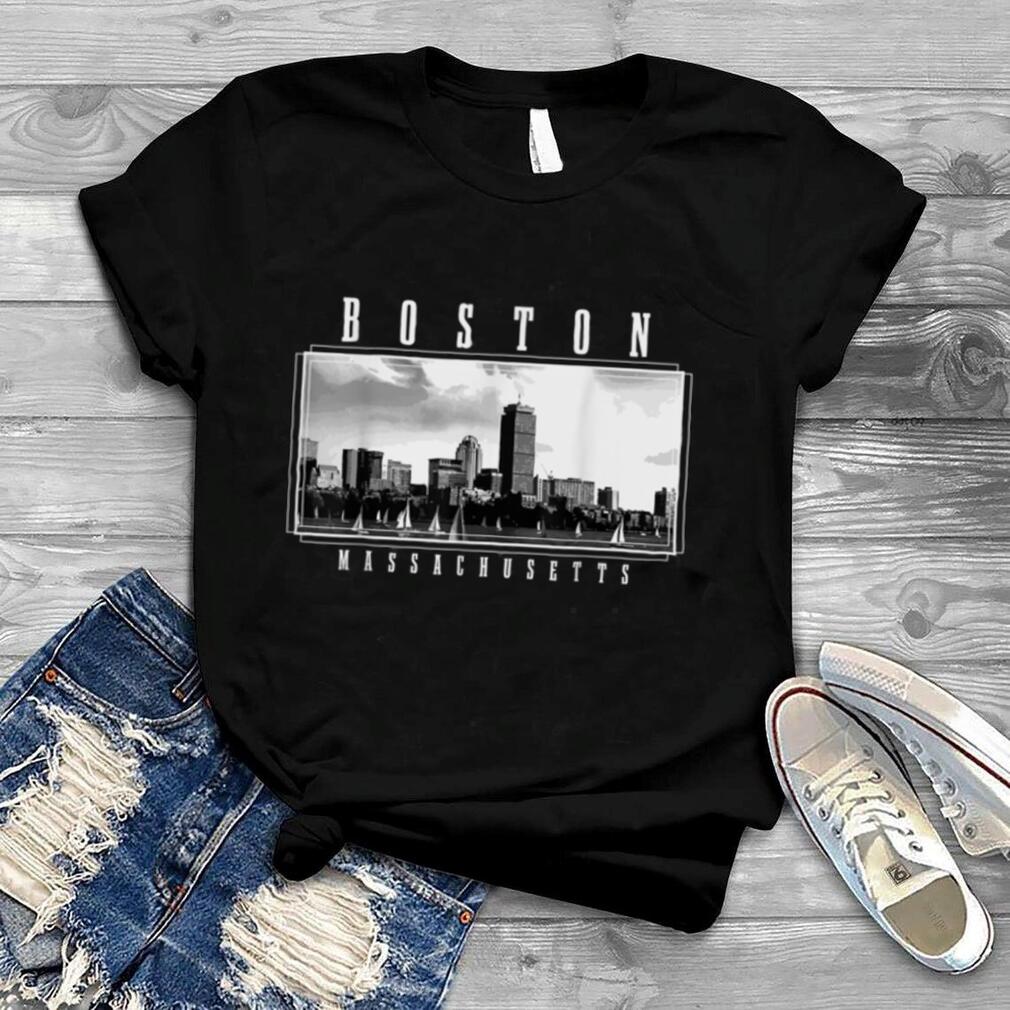 Boston Skyline Massachusetts Pride Vintage Boston T Shirt