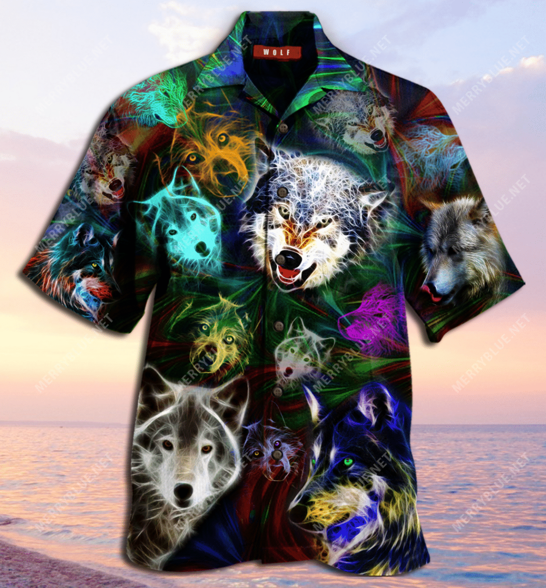 Brave Wolves Unisex Hawaiian Shirt