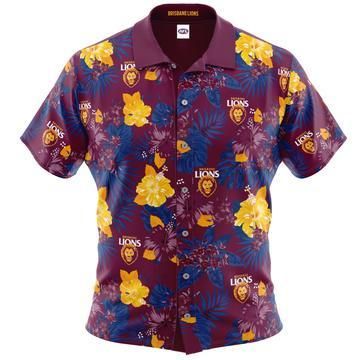Brisbane Lions Adult Hawaiian Shirt