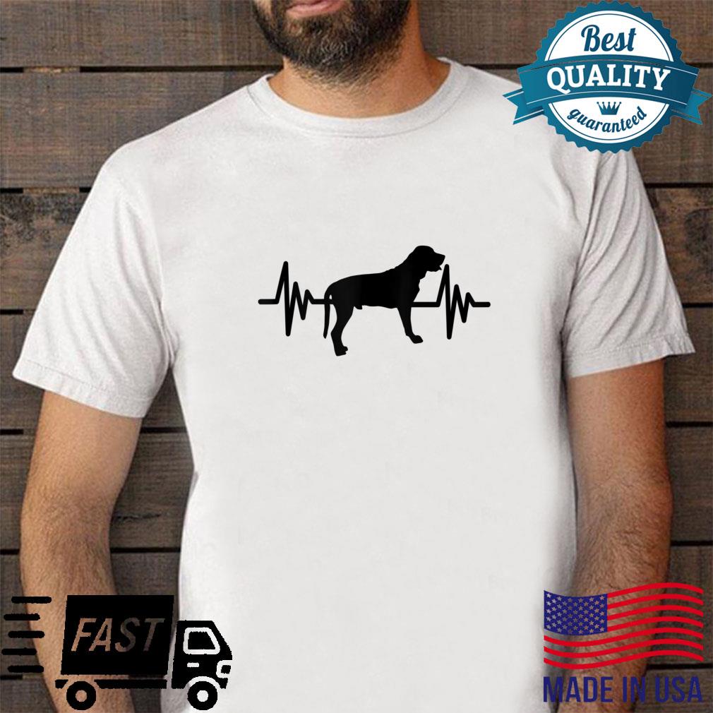 Broholmer Dog Heartbeat Black Shirt