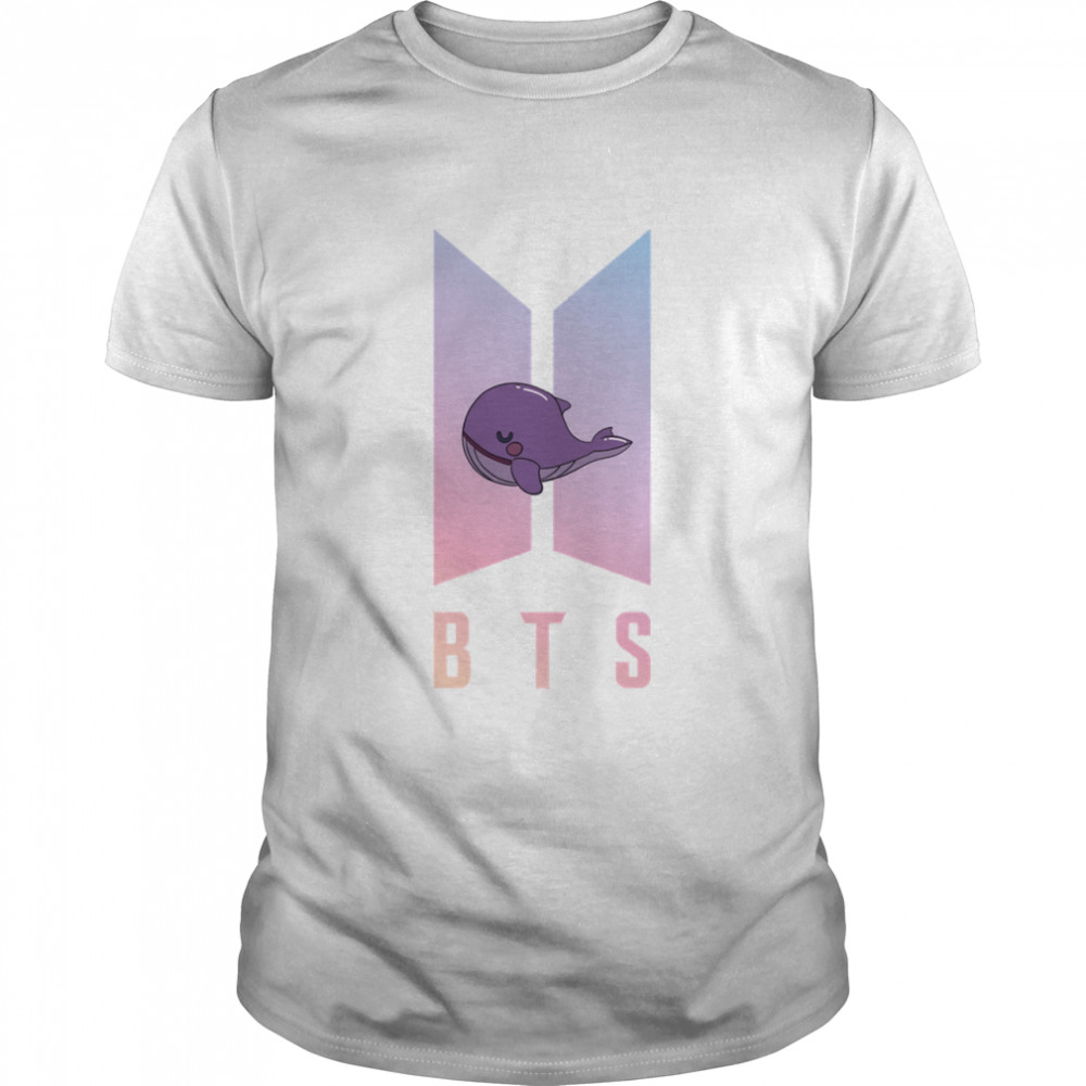 BTS logo with purple whale Classic T-Shirt