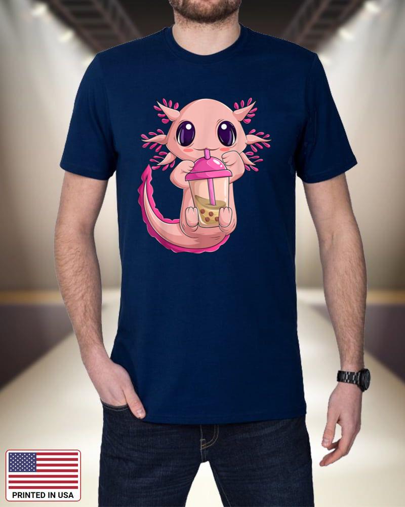 Bubble Boba Tea T shirt For Women Girls, Cute Kawaii Axolotl b30xq