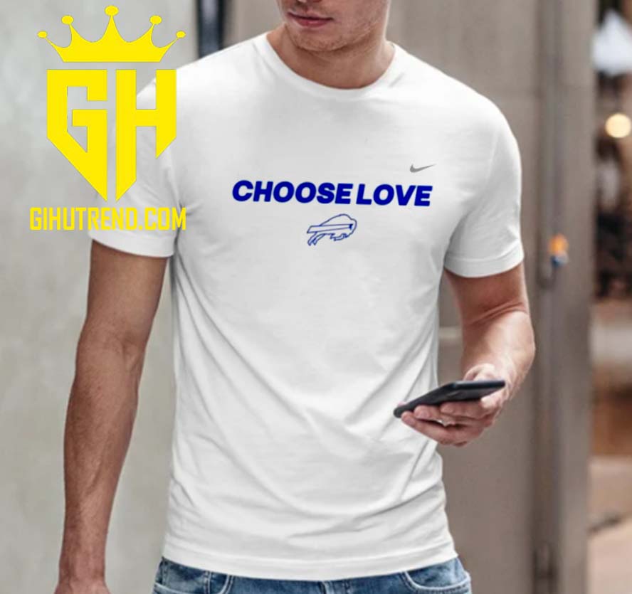 Buffalo Bills Choose Love X Nike Logo T-Shirt